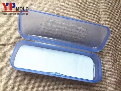 high quality plastic transparent colorful spectacle case injection mould