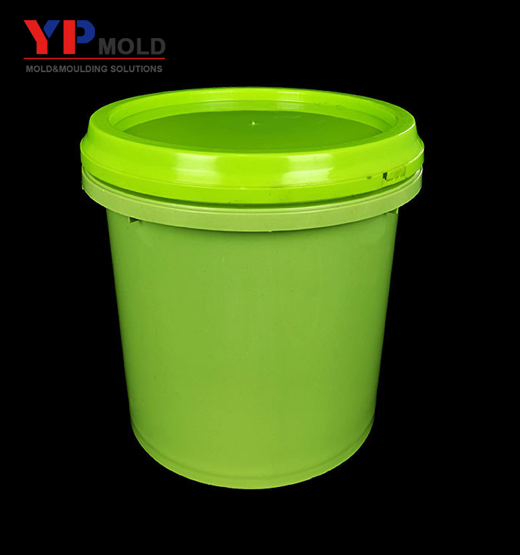 Injection Mould for Thickened Round Plastic Paint Bucket with Cover and Large Capacity
