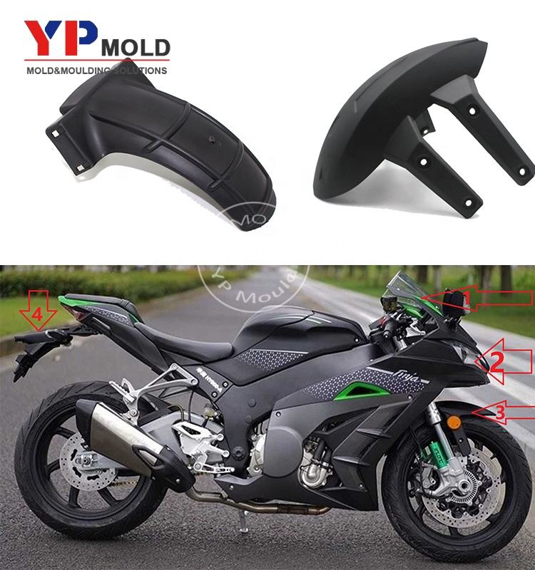 Custom fender plastic injection mold for electric vehicle motorcycle