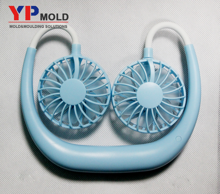 new design popular chargeable neck fan bladeless fan shell injection mold