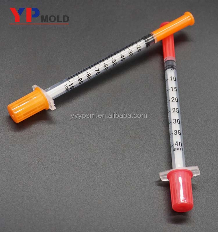 High quality disposable insuline syringes 0.3ml and 0.5ml and 1ml plastic syringe molds