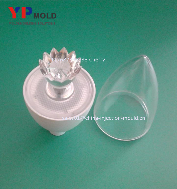 Hot selling Custom made led lamps mold plastic injection lamp cover mould /molding