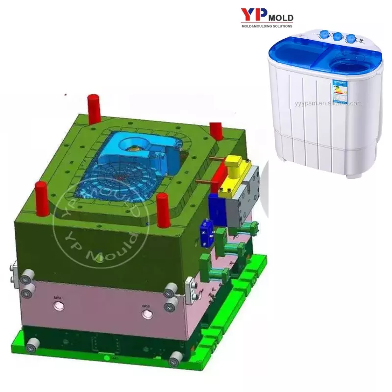 Custom Plastic Injection Mould Shell Mould Commercial Single Or Double Bucket Washing Machine Mold