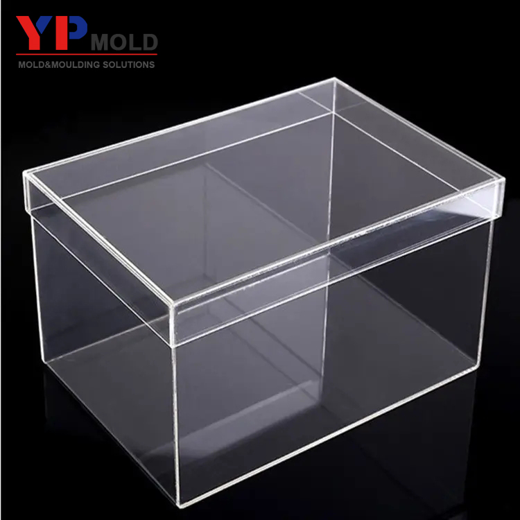 Manufacturer of wholesale foldable clean transparent shoebox injection moulds